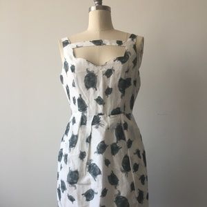 BB Dakota Charlotte Floral Dress Smoke Grey
